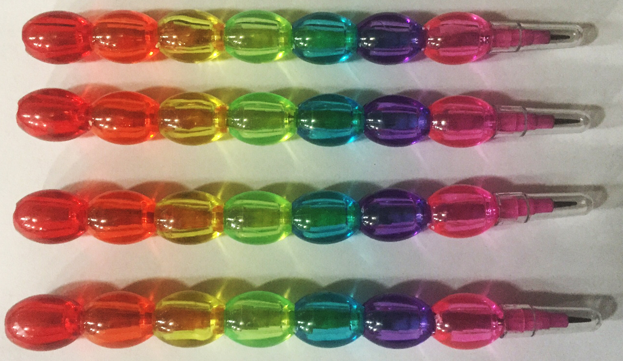 Paquete De 4 Lapiceros Multi Puntillas De Bolitas