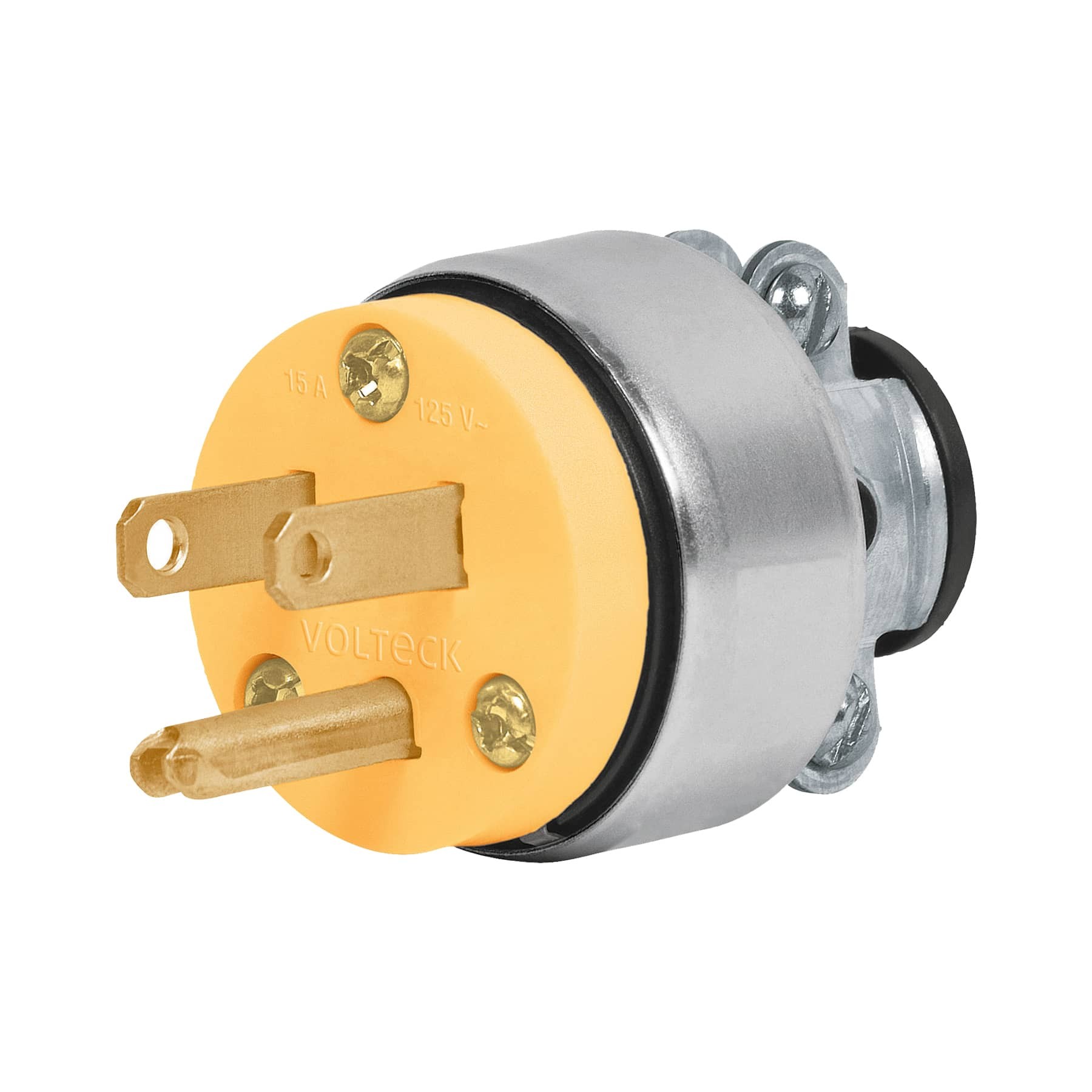 CLAVIJA INDUSTRIAL BLINDADA ATERRIZADA, 2 POLOS+TIERRA VOLTECK 46202