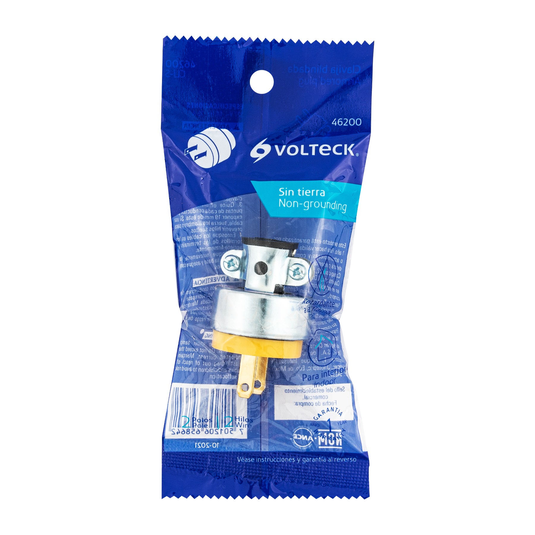 CLAVIJA INDUSTRIAL BLINDADA POLARIZADA, VOLTECK 46200