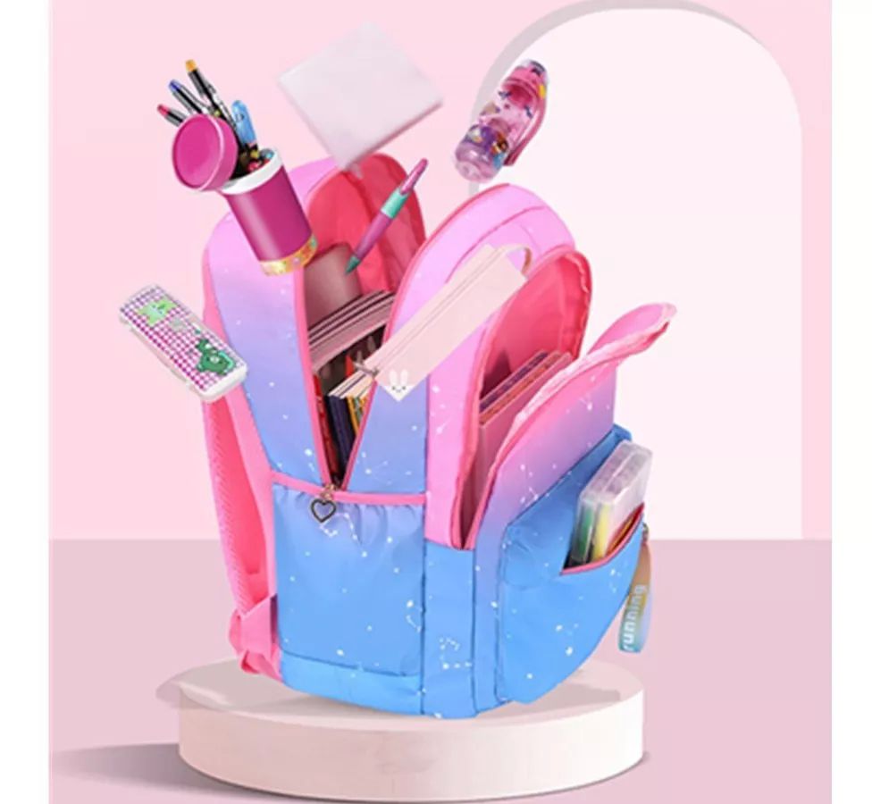 Mochila Para Niña Escolar/primaria Moda Mochilas Infantil AZUL