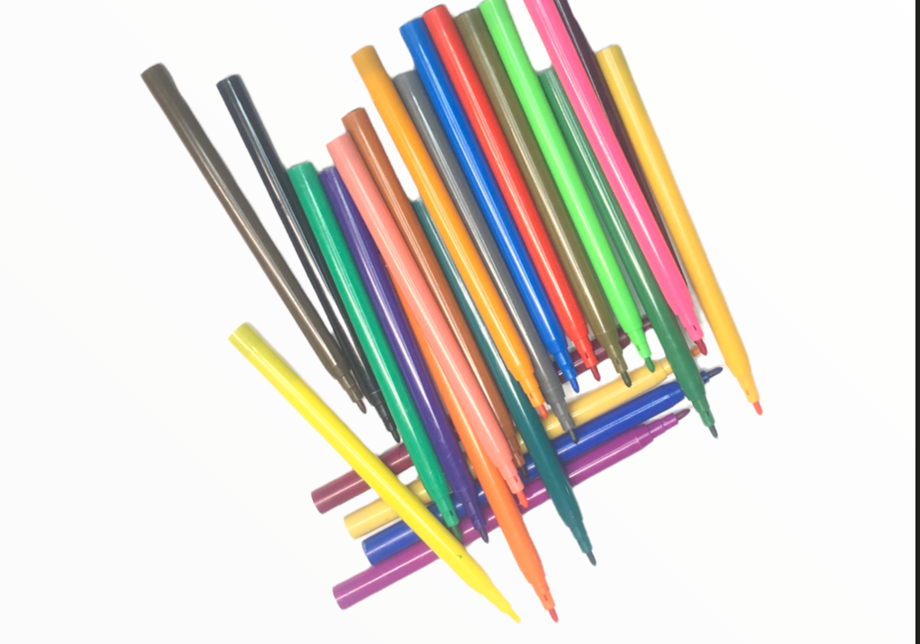 Paquete Con 24 Plumines Escolares Diferentes Colores