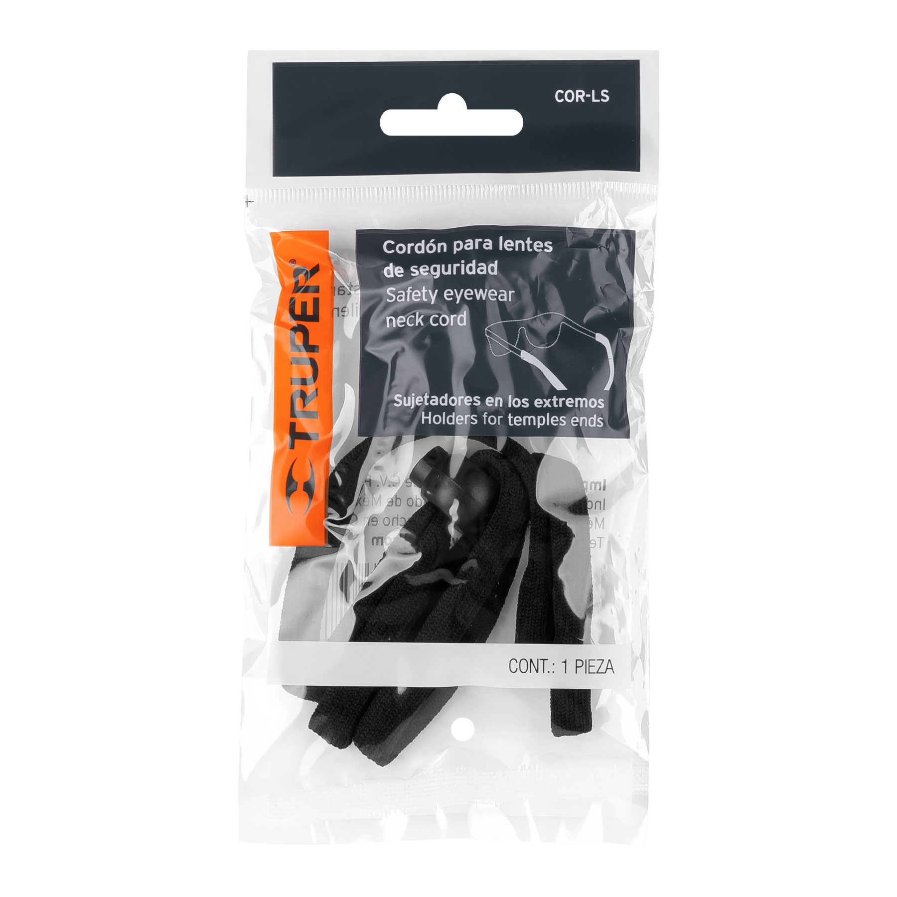 CORDÓN PARA LENTES DE SEGURIDAD, AJUSTABLE, TRUPER 14306