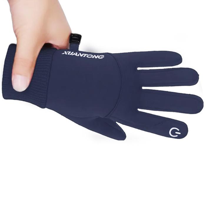 Guantes de Invierno con Forro MXGIW-013-1 3 Pares XL Negro 110mm x 245mm Poliéster y Vellón Sensibilidad Pantalla Táctil, SnowGlovBlack