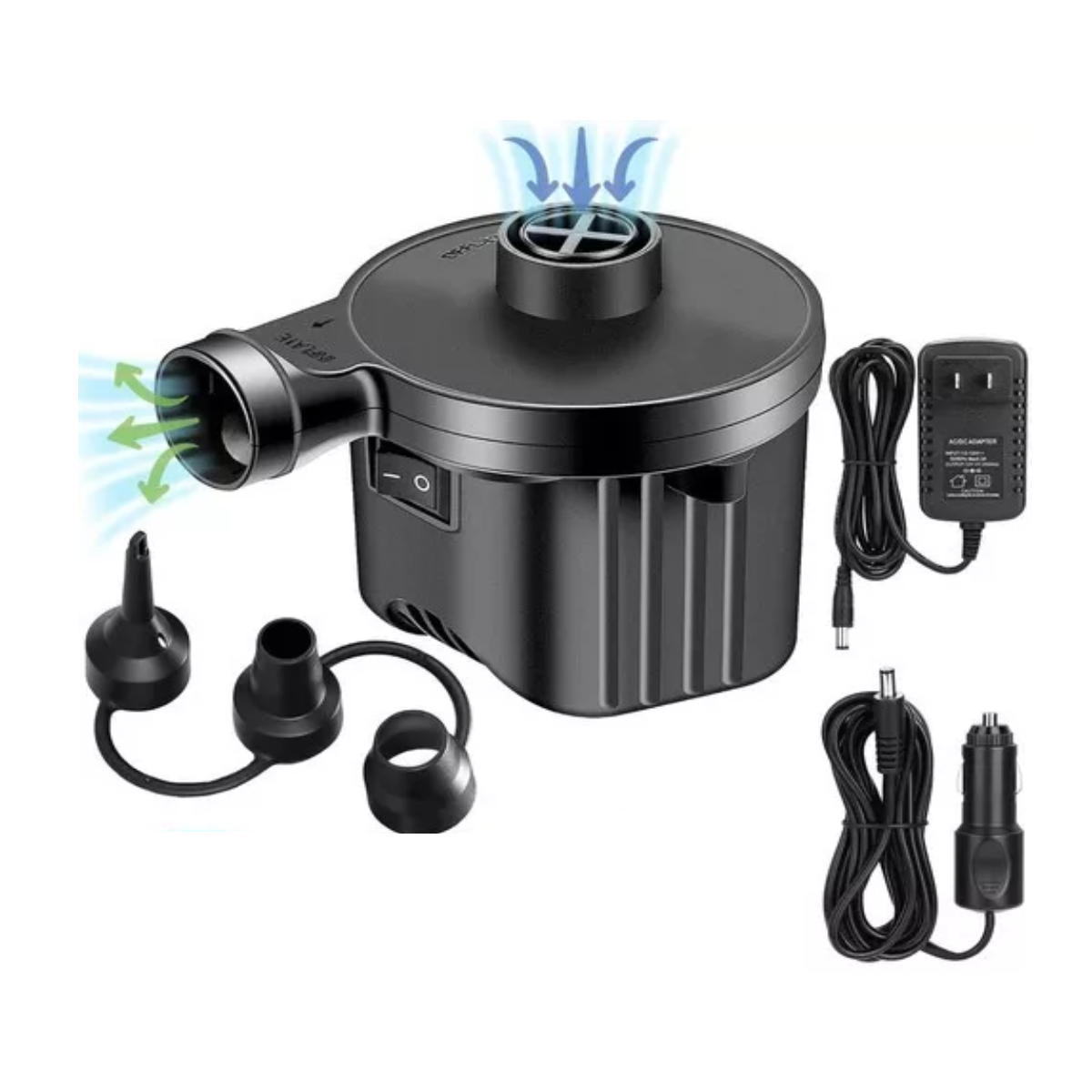 Bomba De Aire Eléctrica Para Colchones Y Piscinas Inflables