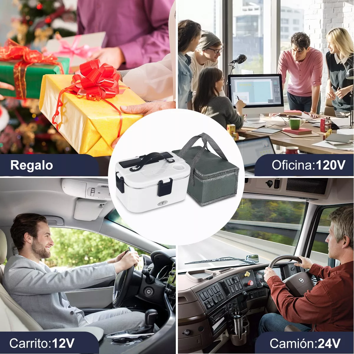 Lonchera Eléctrica Portátil Para Conservar Calor 1.8l 80w