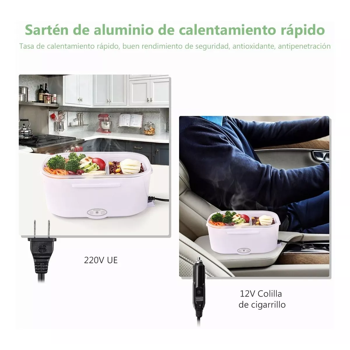 Fiambreras Eléctricas Portátiles Para El Hogar Y El Vehículo