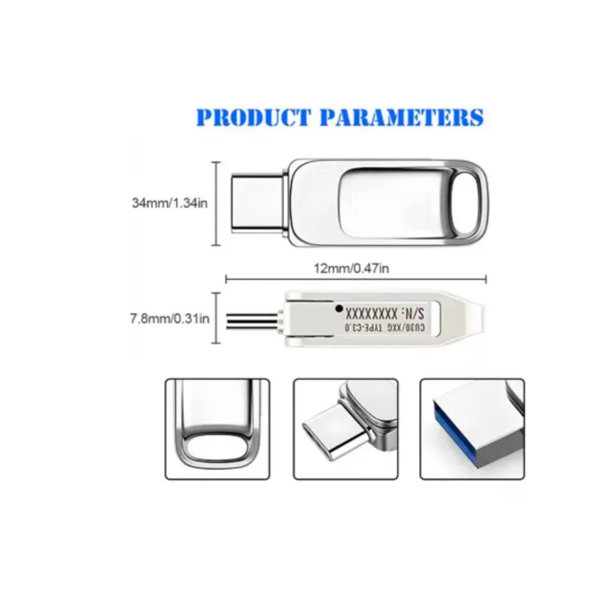 Memoria Usb De 2 Tb Color Plata