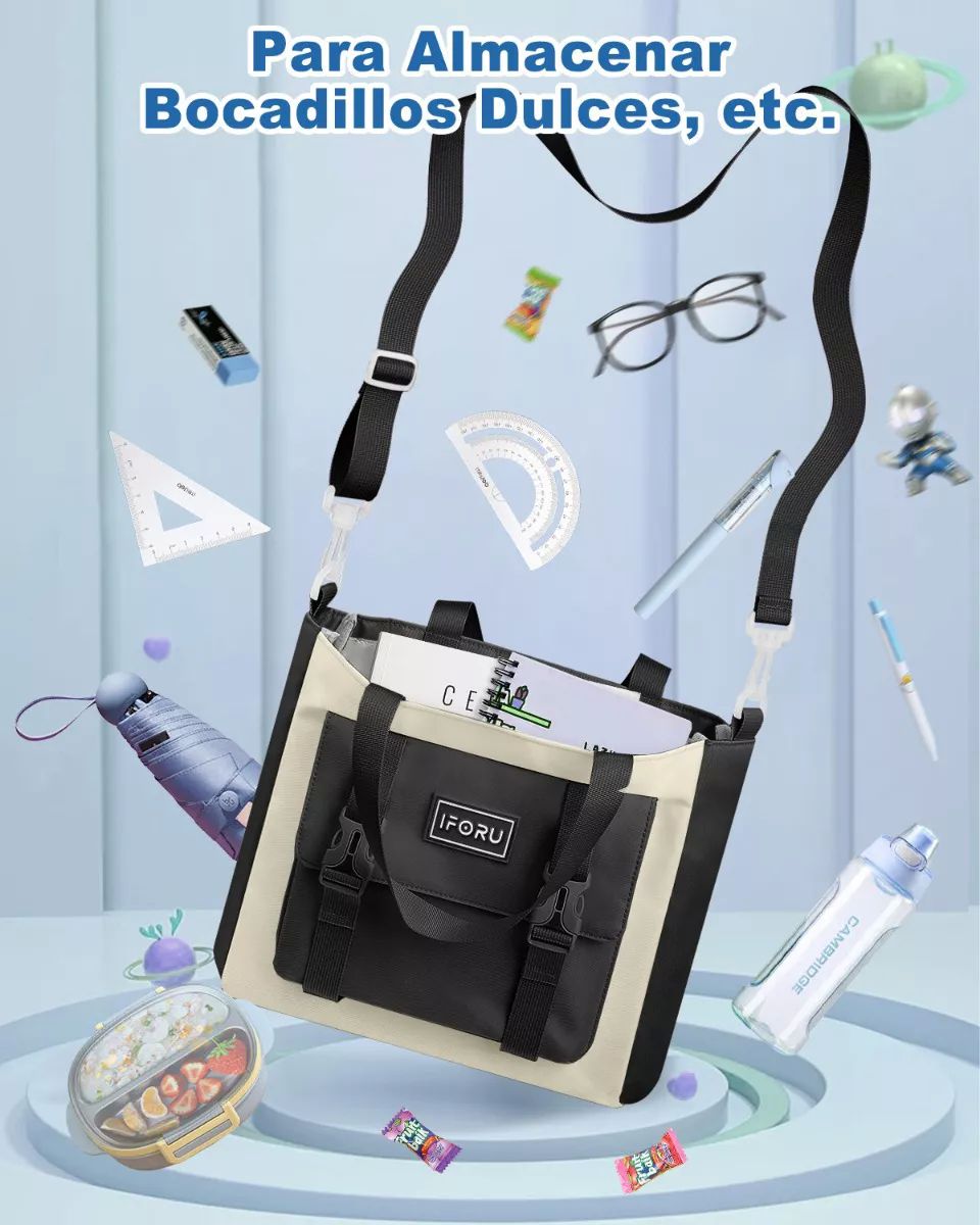 Mochila Escolar Viaje Bolsa Para Laptop 15.6 Inch Iforu 30 L color NEGRO