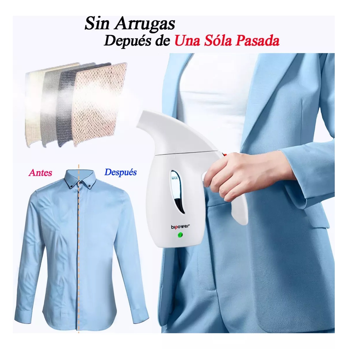 Plancha De Vapor Para Ropa Portátil Blanco