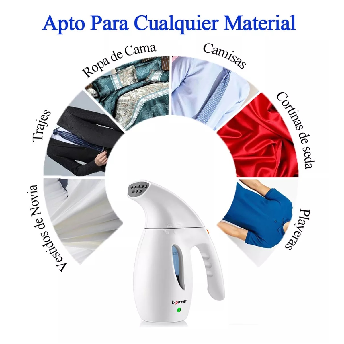 Plancha De Vapor Para Ropa Portátil Blanco