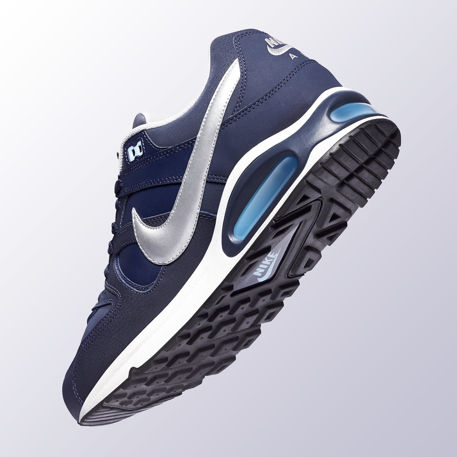 Tenis Nike Air Max Command Leather Azul.