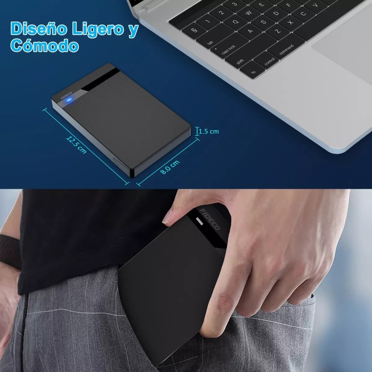 Caja Disco Duro Externo 2.5 Usb3.0 Sata Hdd Ssd Usap 7/9.5mm