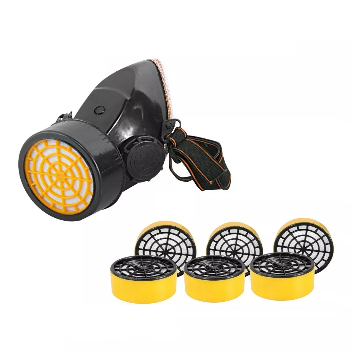 Combo Mascarilla + 6 Filtros De Carbón Activado