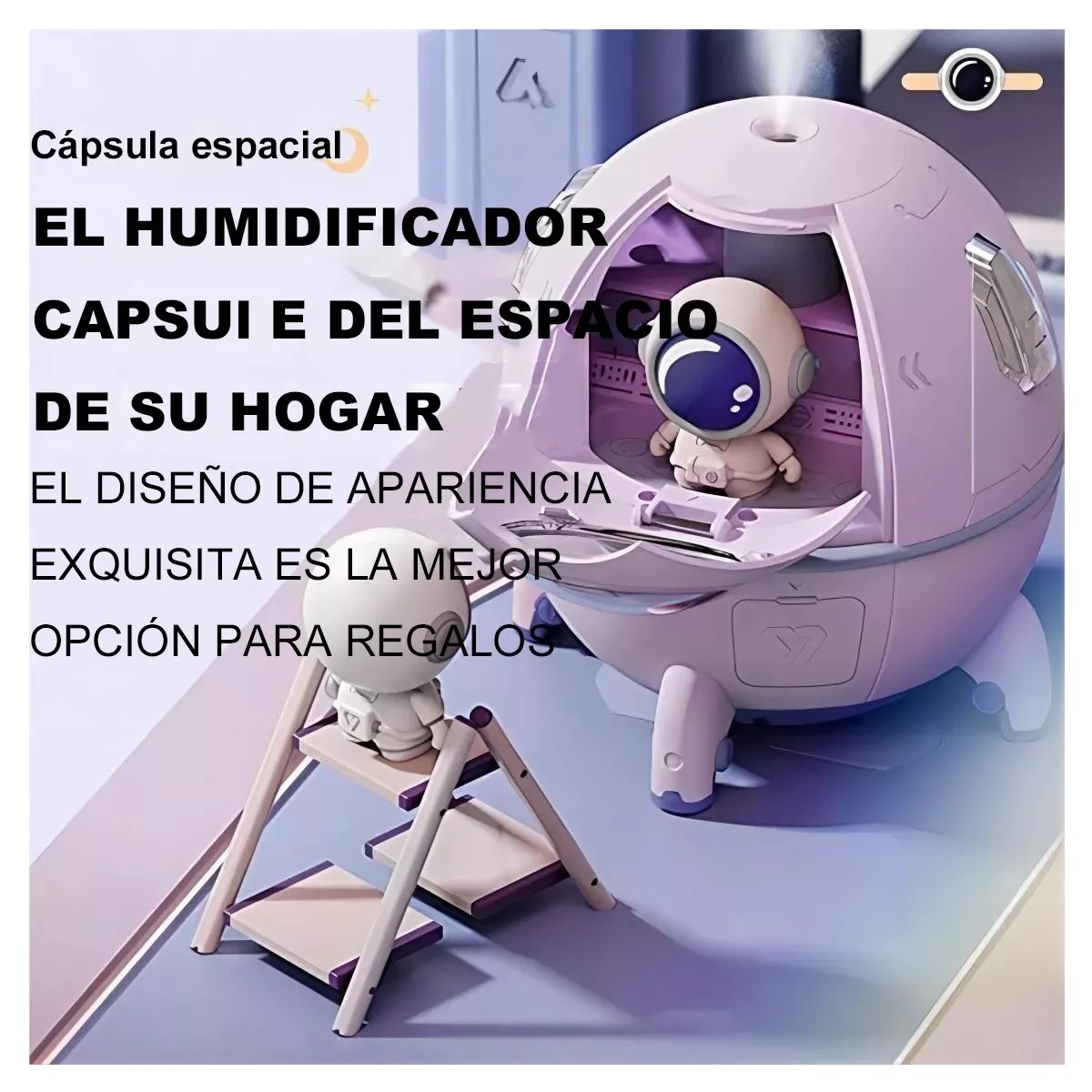Humidificador Difusor Con Luces Led De Astronauta