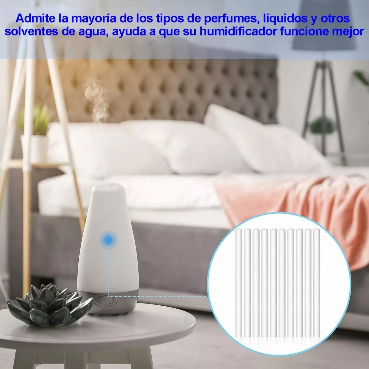 Kit Repuesto Filtros Para Humidificador, Difusor, 11cmx8mm 10pzs