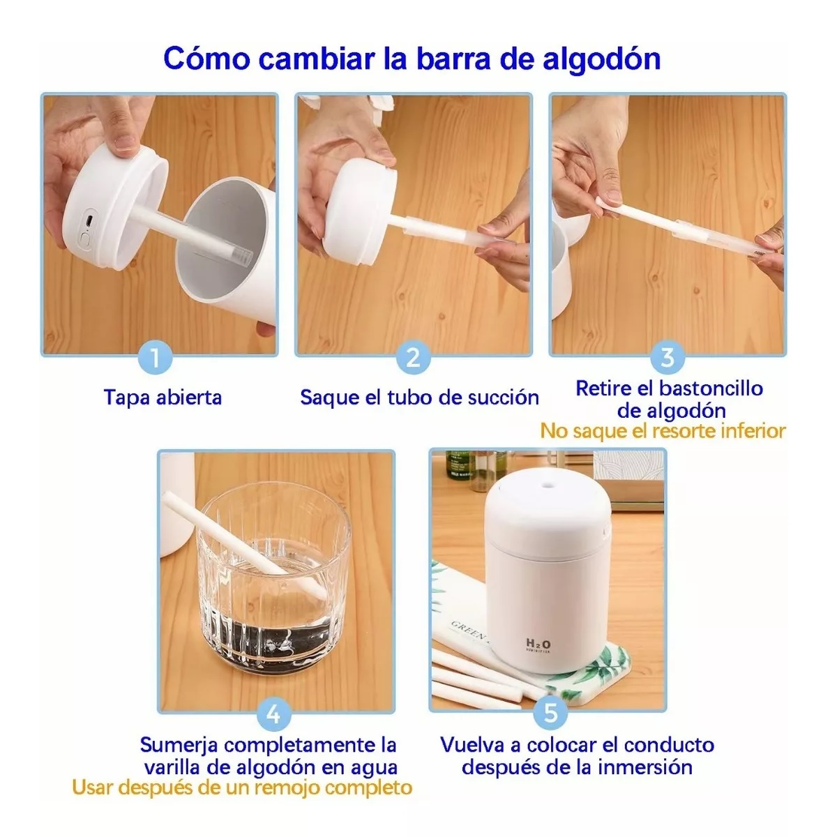 Kit Repuesto Filtros Para Humidificador, Difusor, 11cmx8mm 10pzs