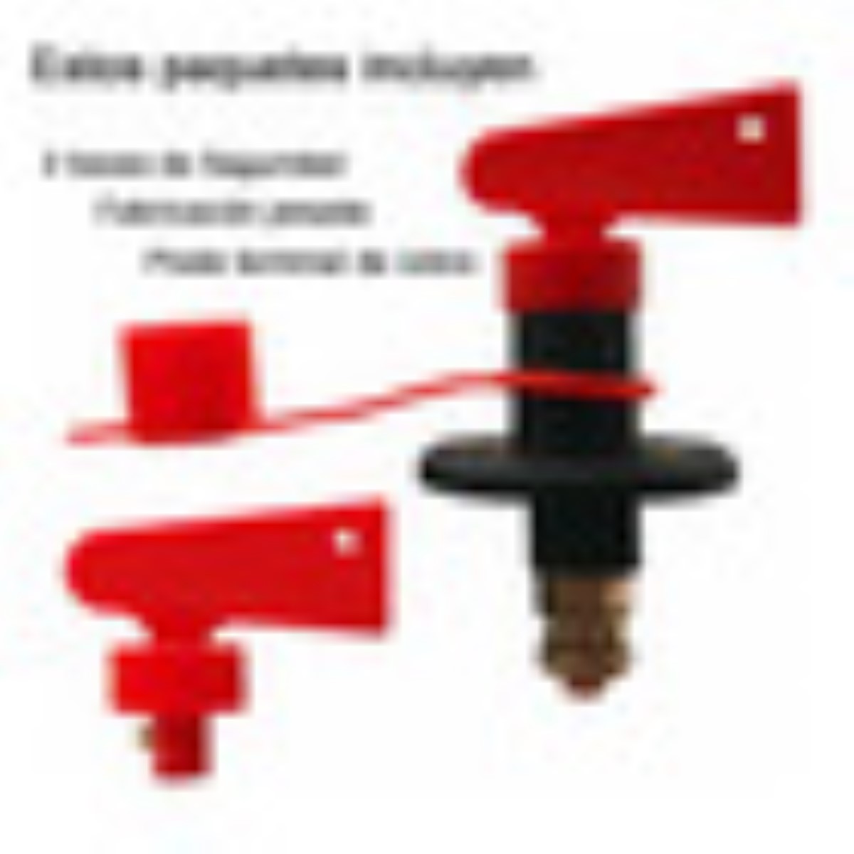 Corta Corriente De Batería Universal Llave Removible Rojo