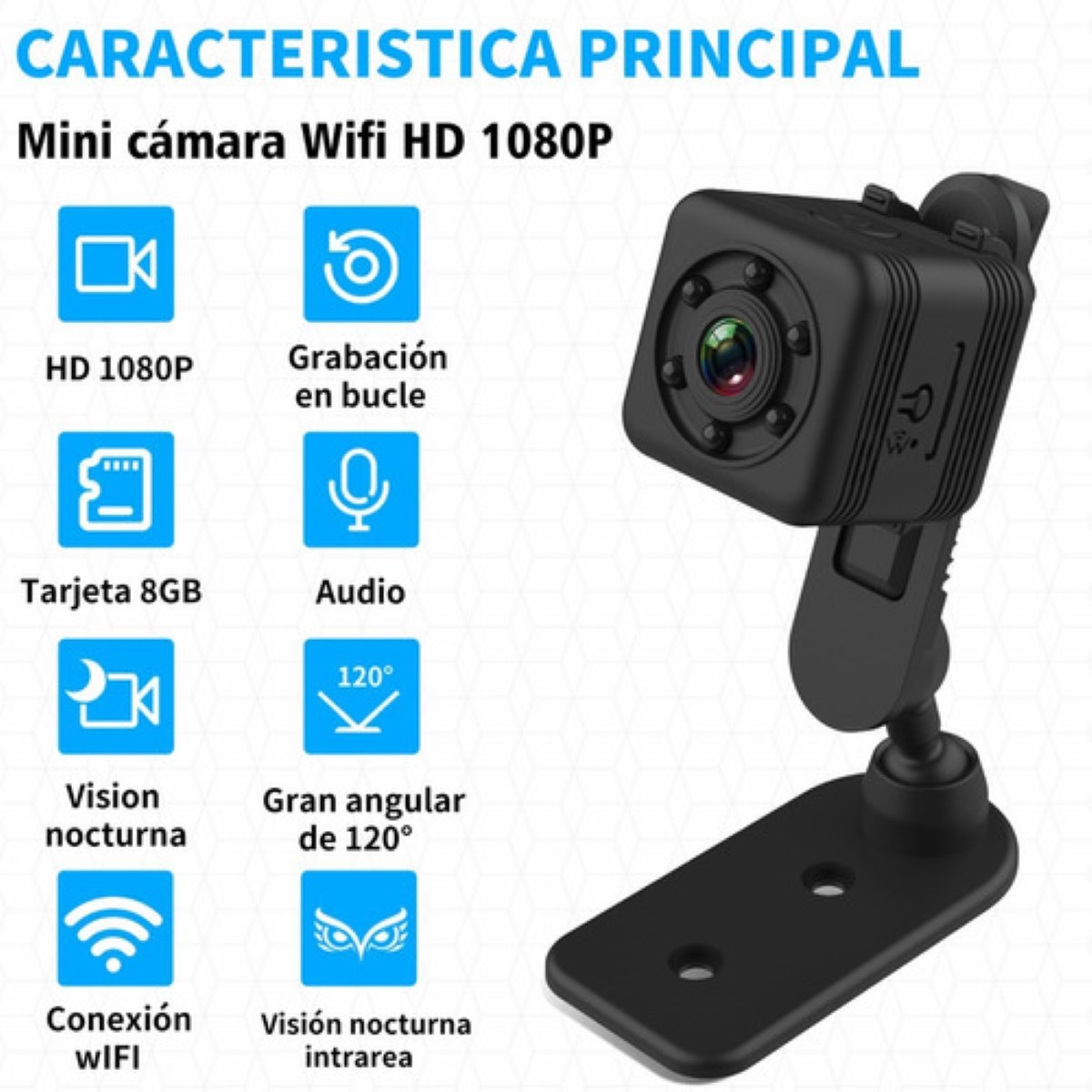 Mini camara espia , recargable 