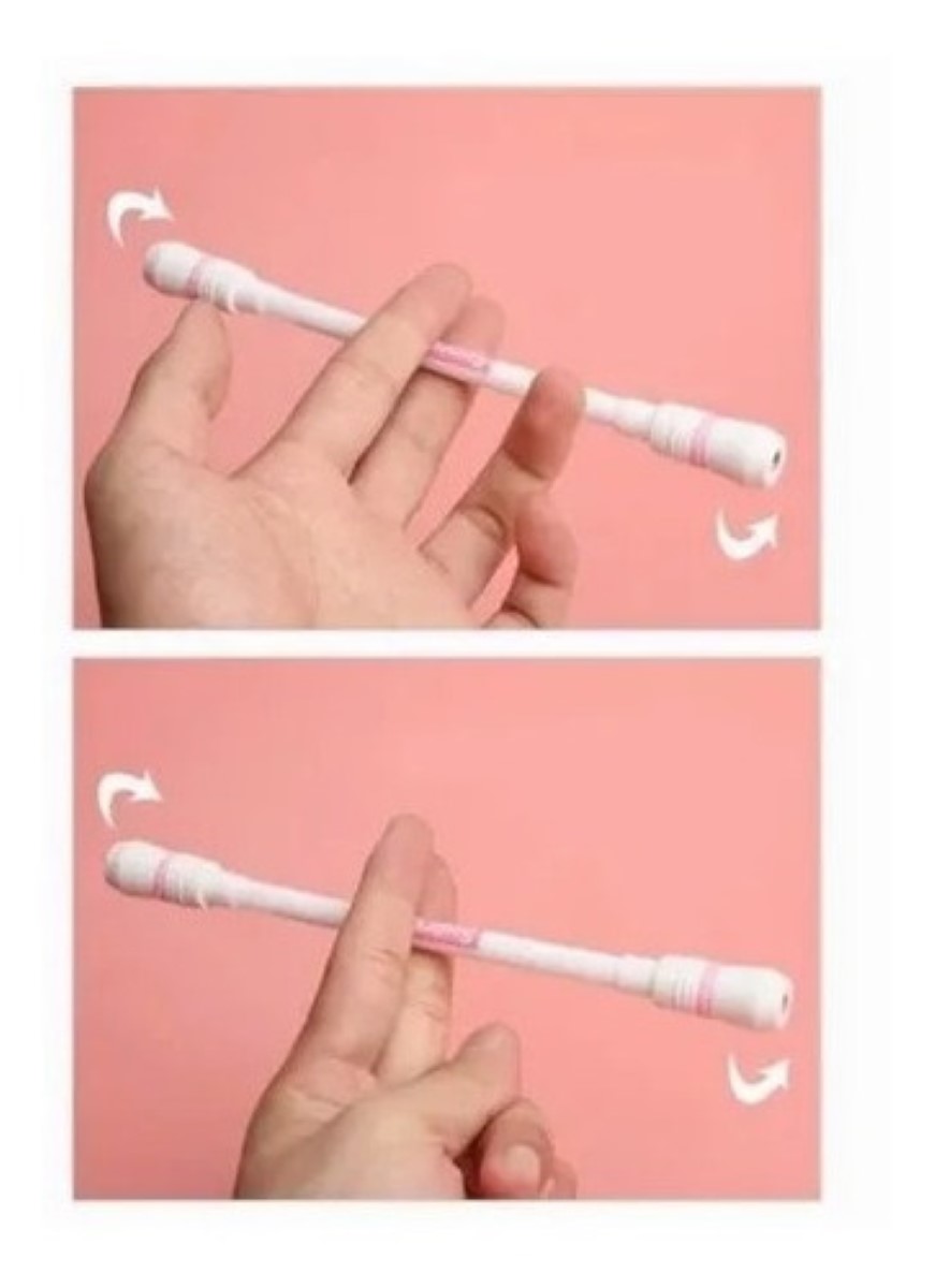 4 Pcs Pen Spinning - Lápiz Giratorio Fidget Toys Blanco/Negro