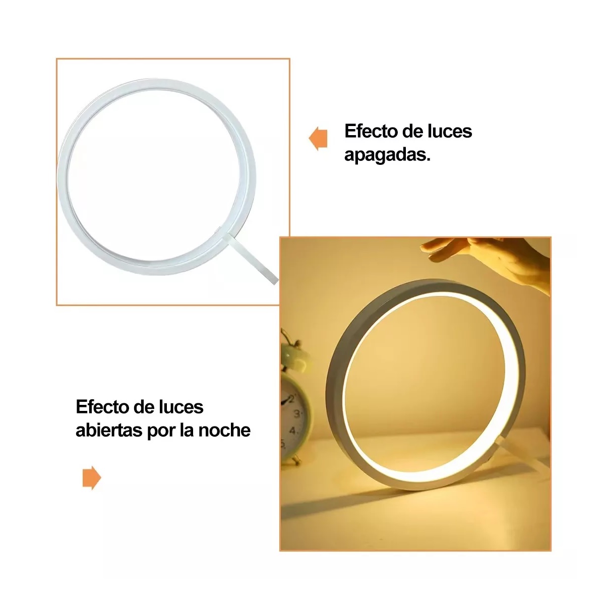 Lámpara De Escritorio Led Anular Mesa Protección Ocular Usb