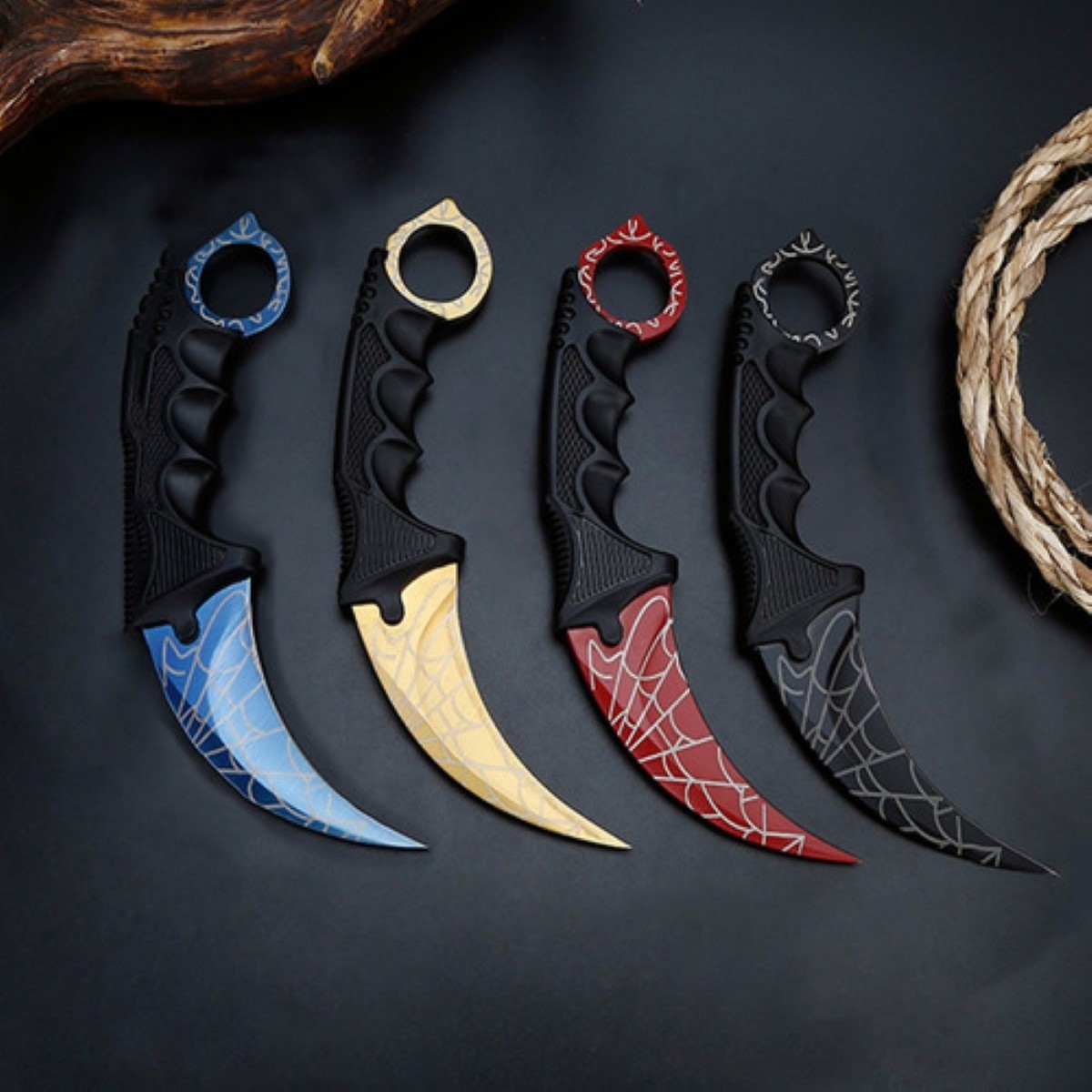 Cuchillo Karambit Cuchillo Tactico Militar Caceria 4pcscolores