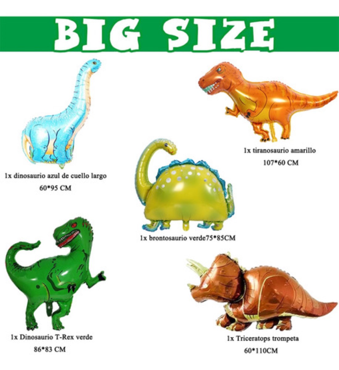 25 Globos Metálicos De Dinosaurios Decorativos Para Fiestas Dinosaurios