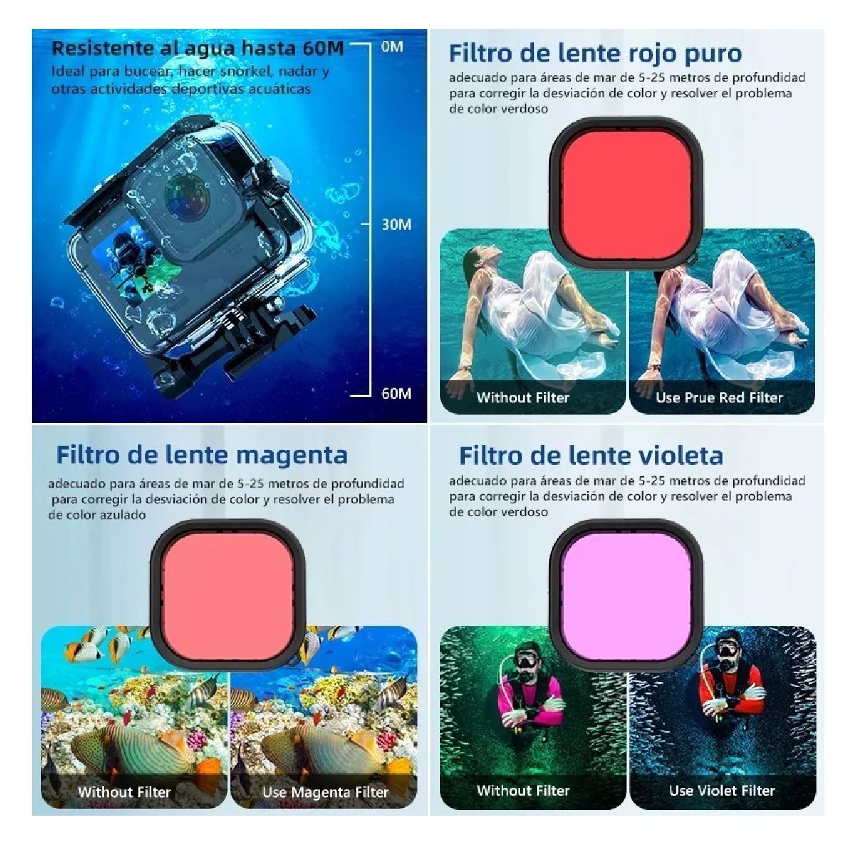 Kit De Accesorios Con 3 Baterías Para Gopro Hero 11 10 9