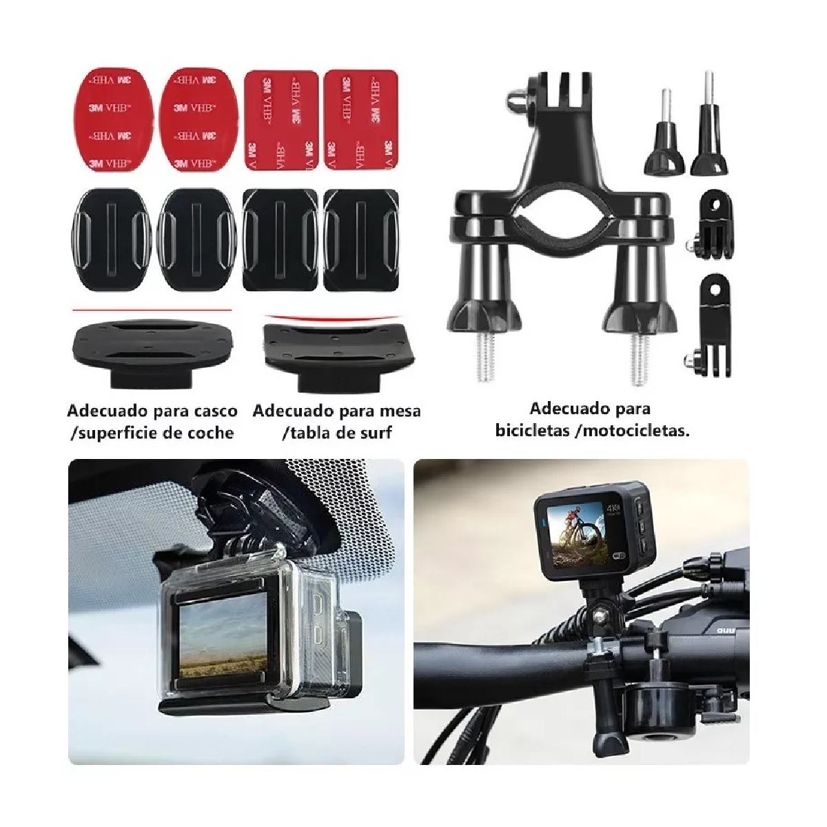 Kit De Accesorios Con 3 Baterías Para Gopro Hero 11 10 9