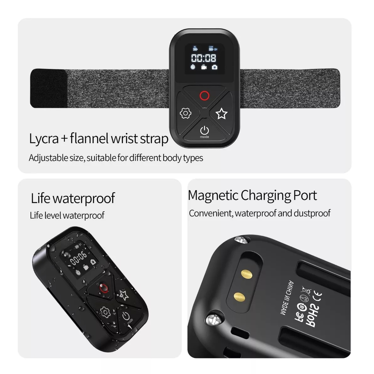 Bluetooth Control Remoto Fotos Para Gopro Hero 11 10 9 8 Max