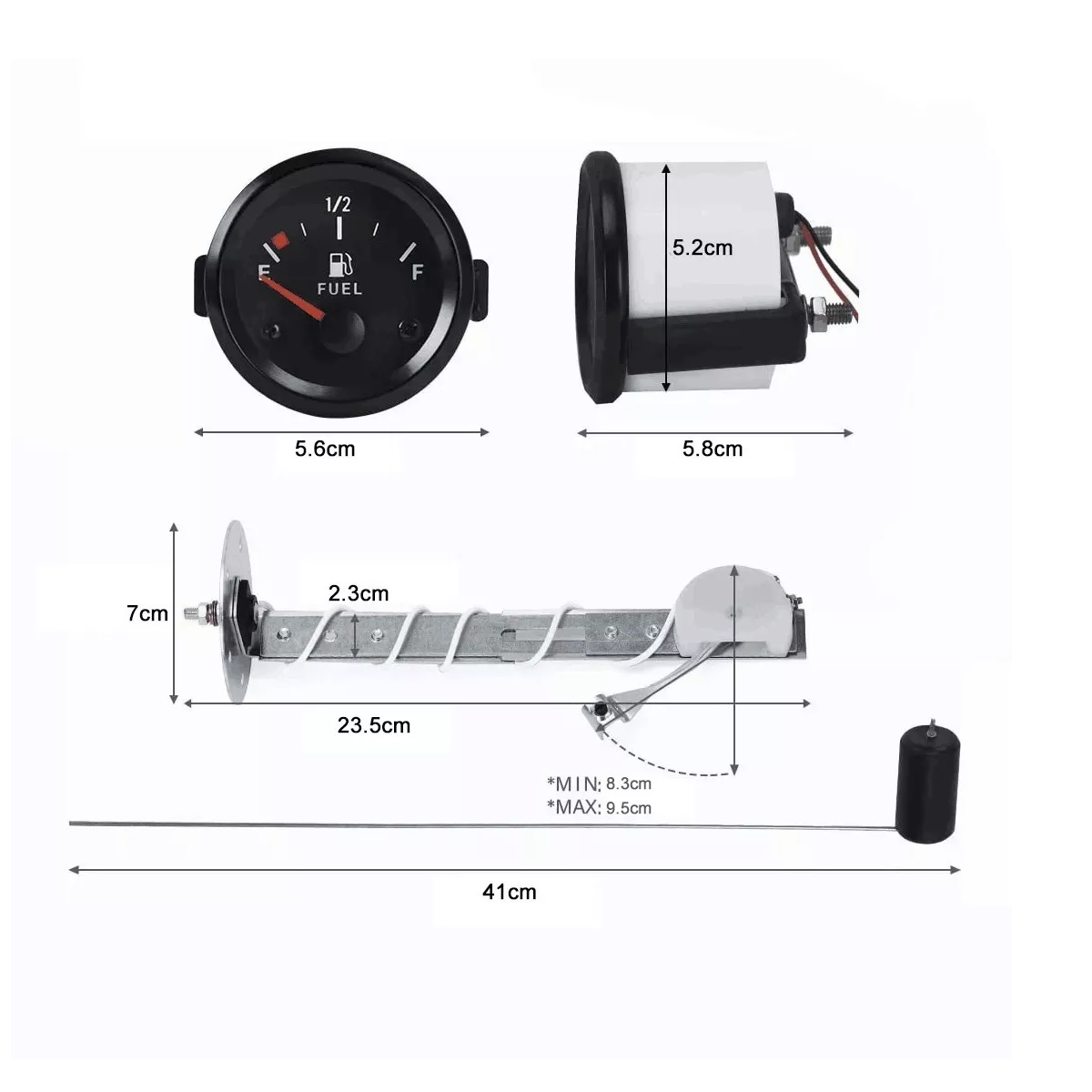 Kit Marcador De Gasolina Universal Con Flotador P/ Carro 12v