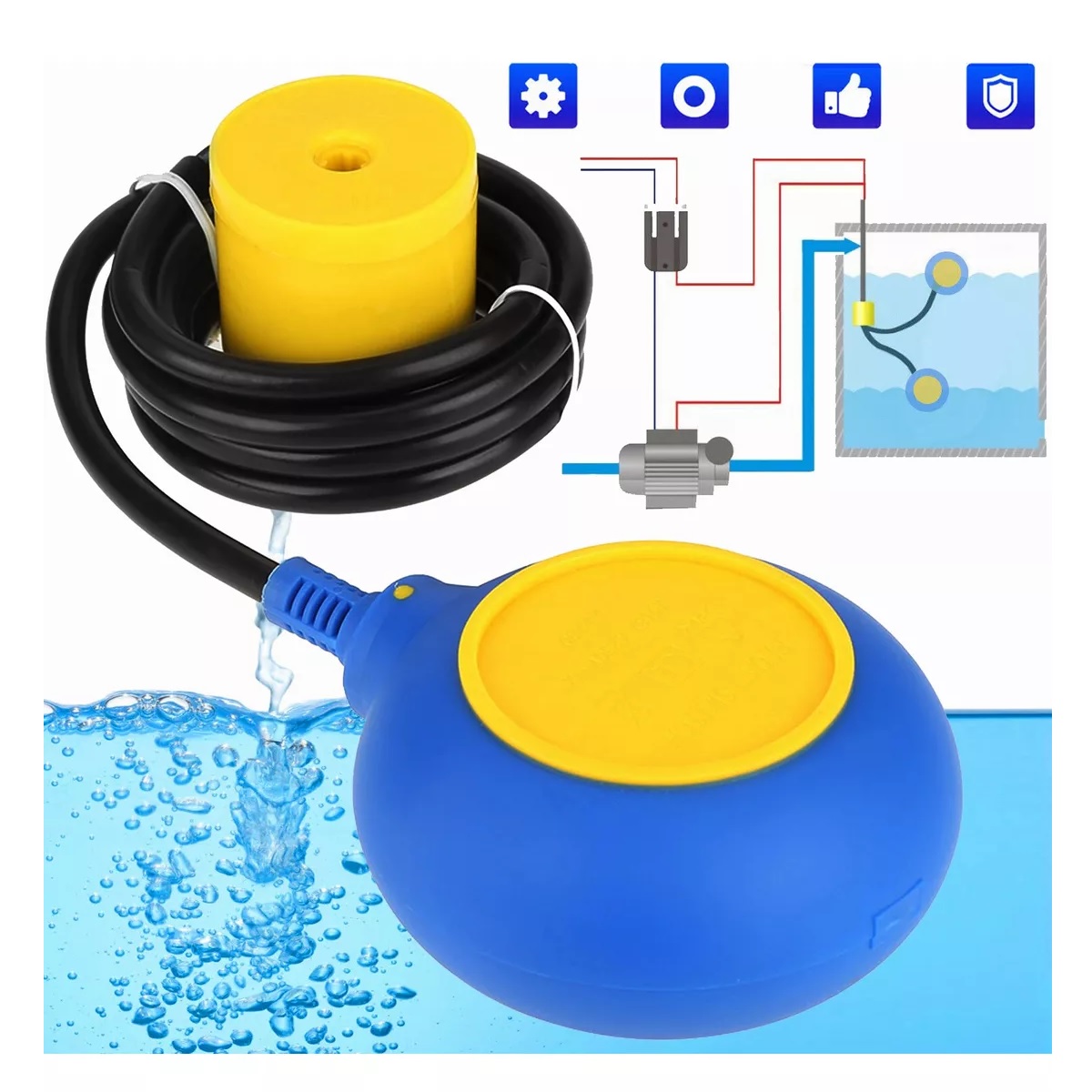 Flotadores Eléctrico Electronivel Tinaco Cisterna 3m 500w