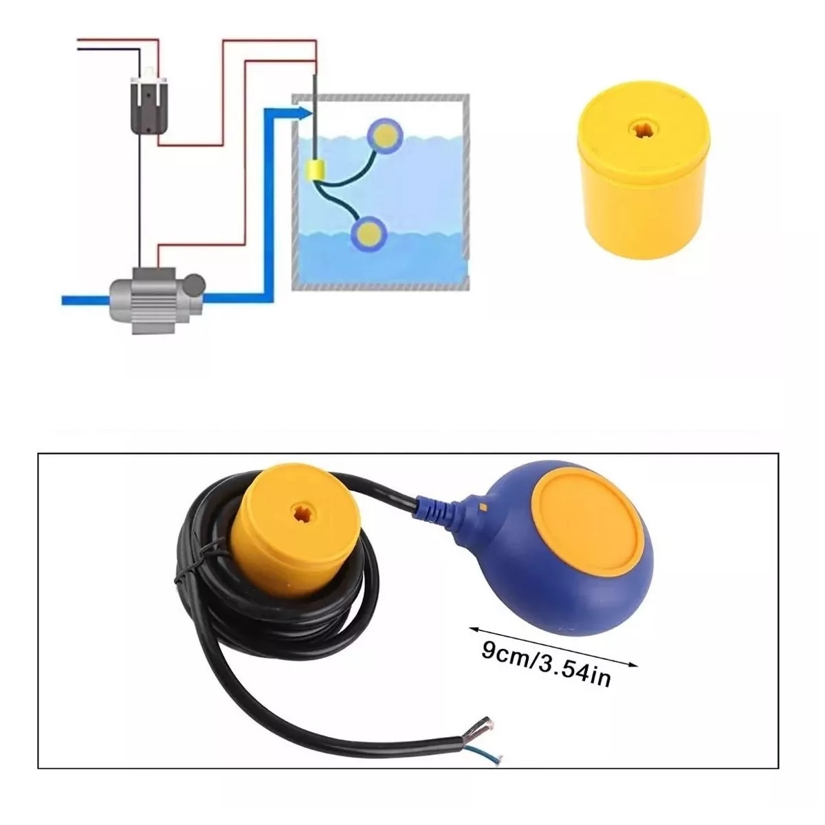 Flotadores Eléctrico Electronivel Tinaco Cisterna 3m 500w