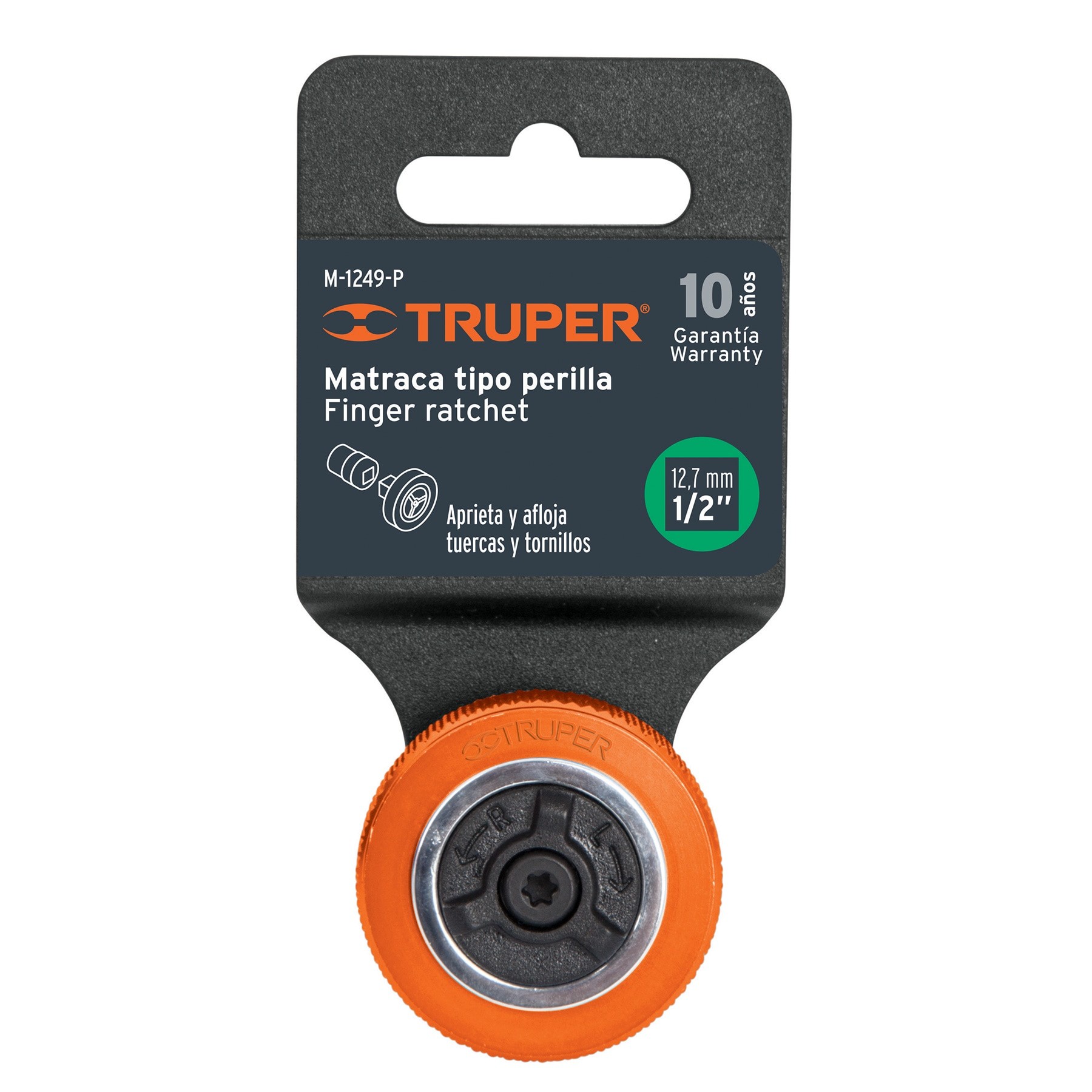 MATRACA CUADRO 1/2" TIPO PERILLA, TRUPER 13653