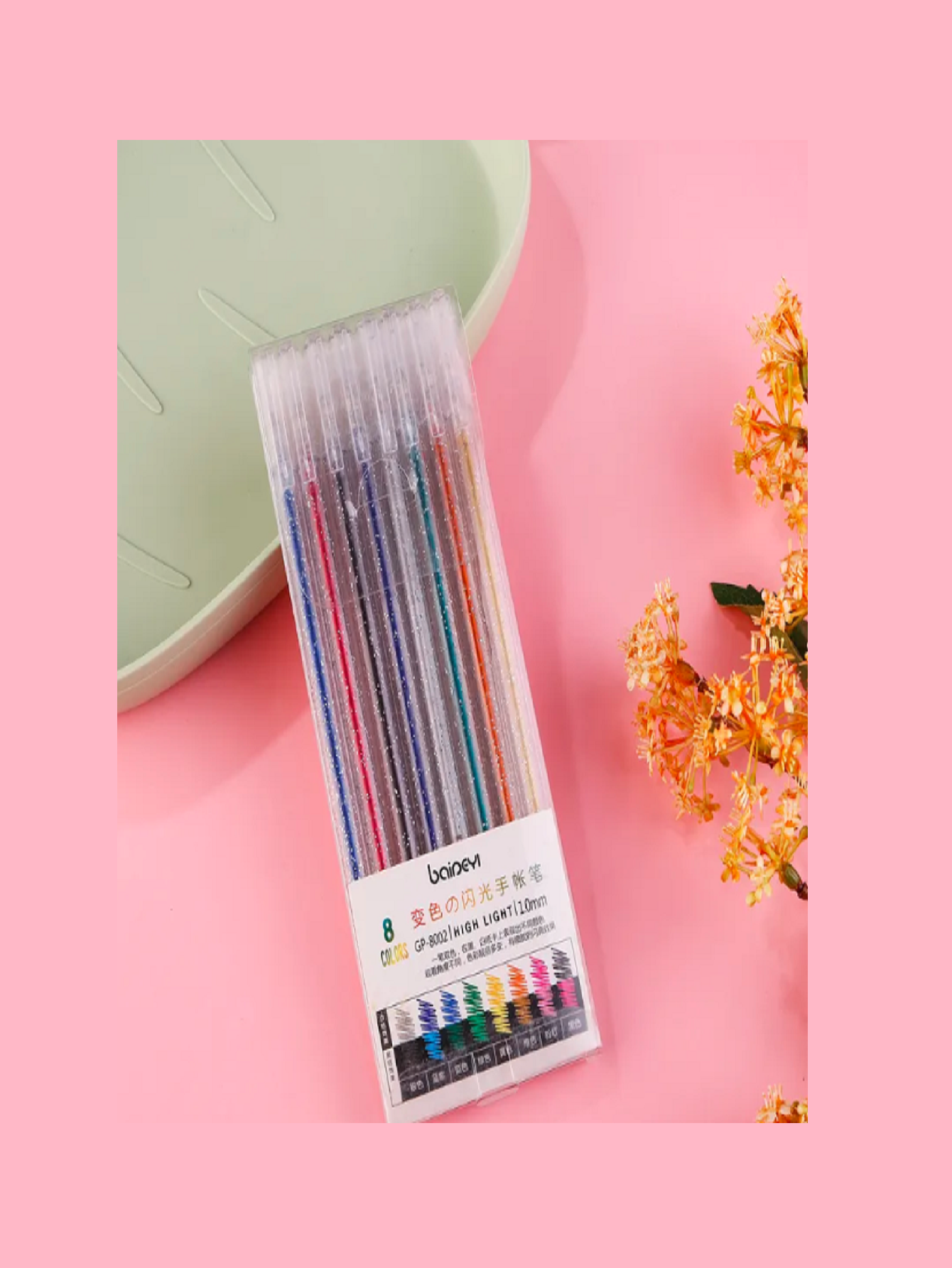Set de Plumas Contorno Metalizado Chosch Outline
