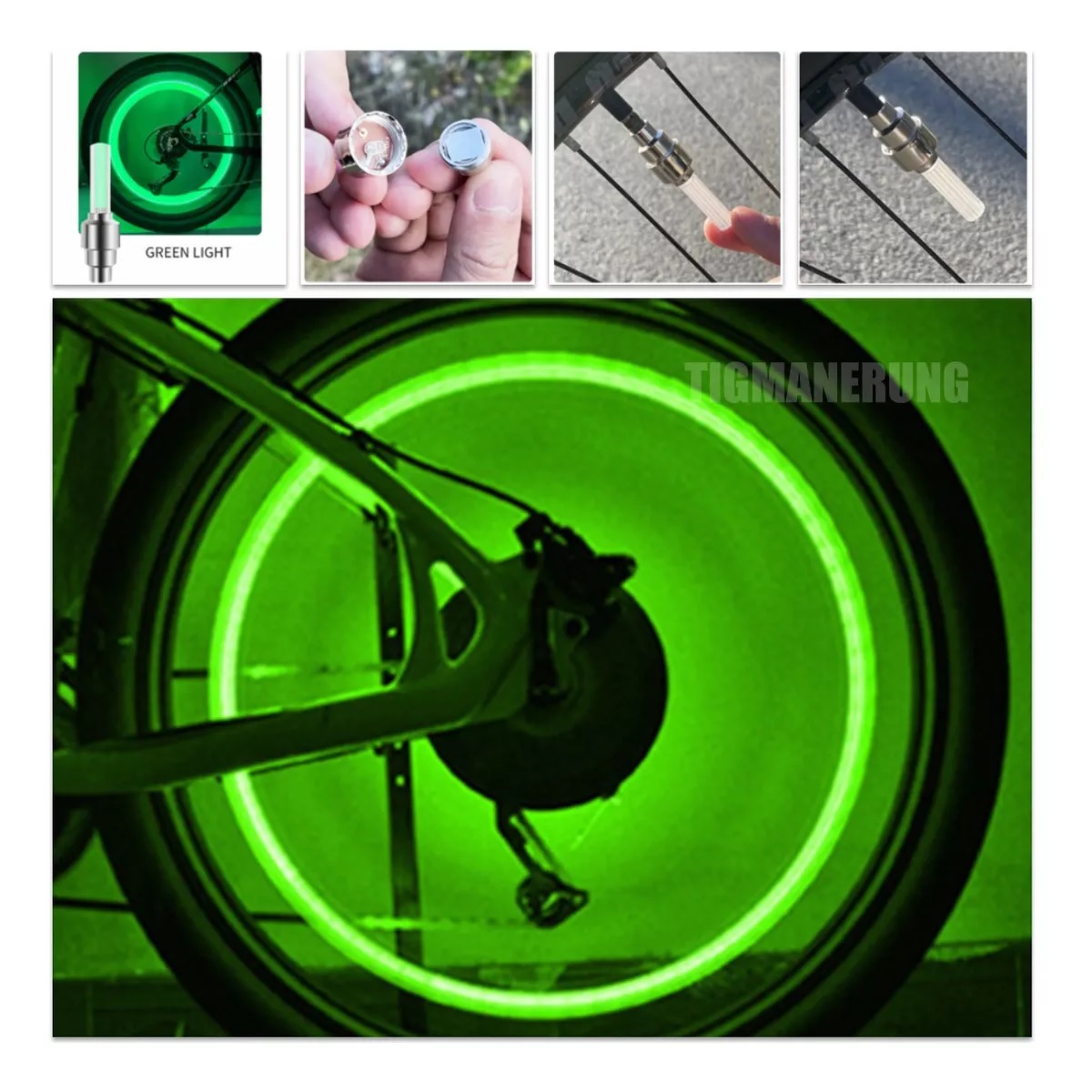 Kit 6pz Luz Bicicleta Accesorios Usb Recargable Delantera Traser