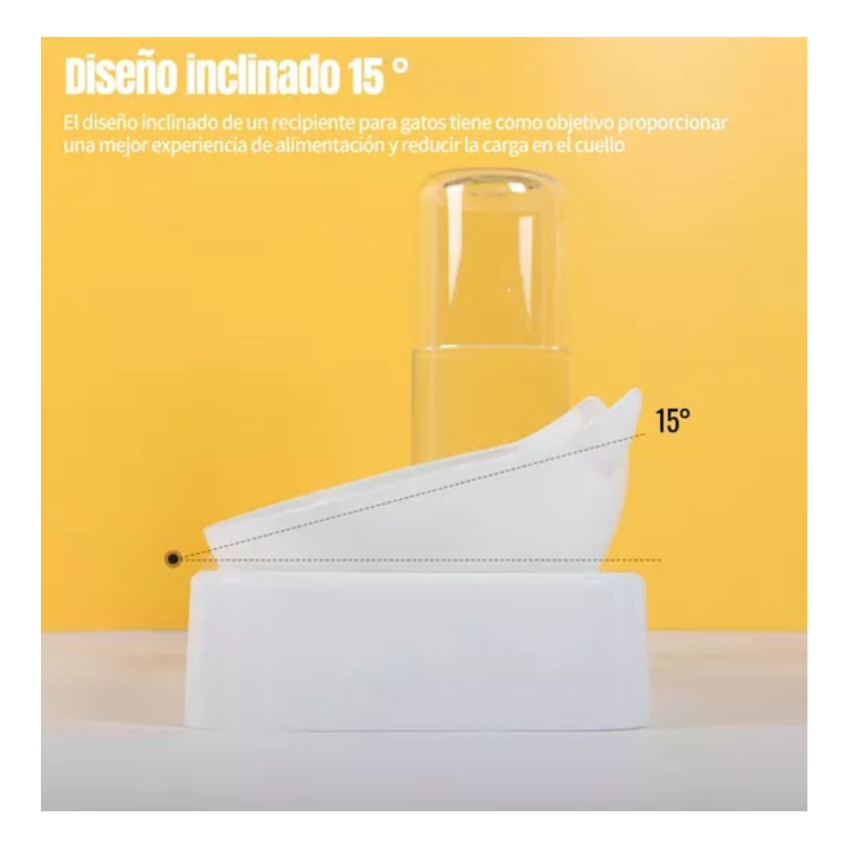 Dispensador Comedero Y Bebedero 2 En 1 Para Perros Gatos blanco