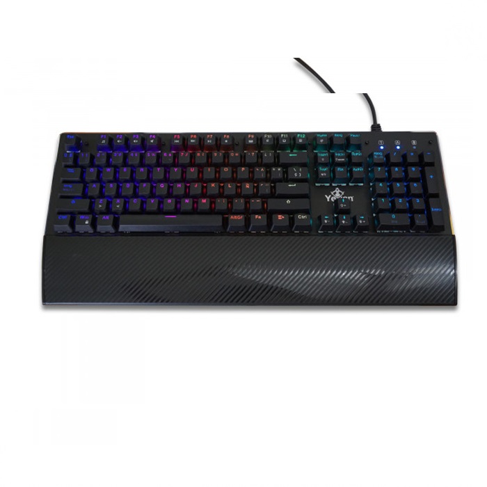 Teclado Gamer Yeyian Flare Serie 2000 RGB, Teclado Mecánico 