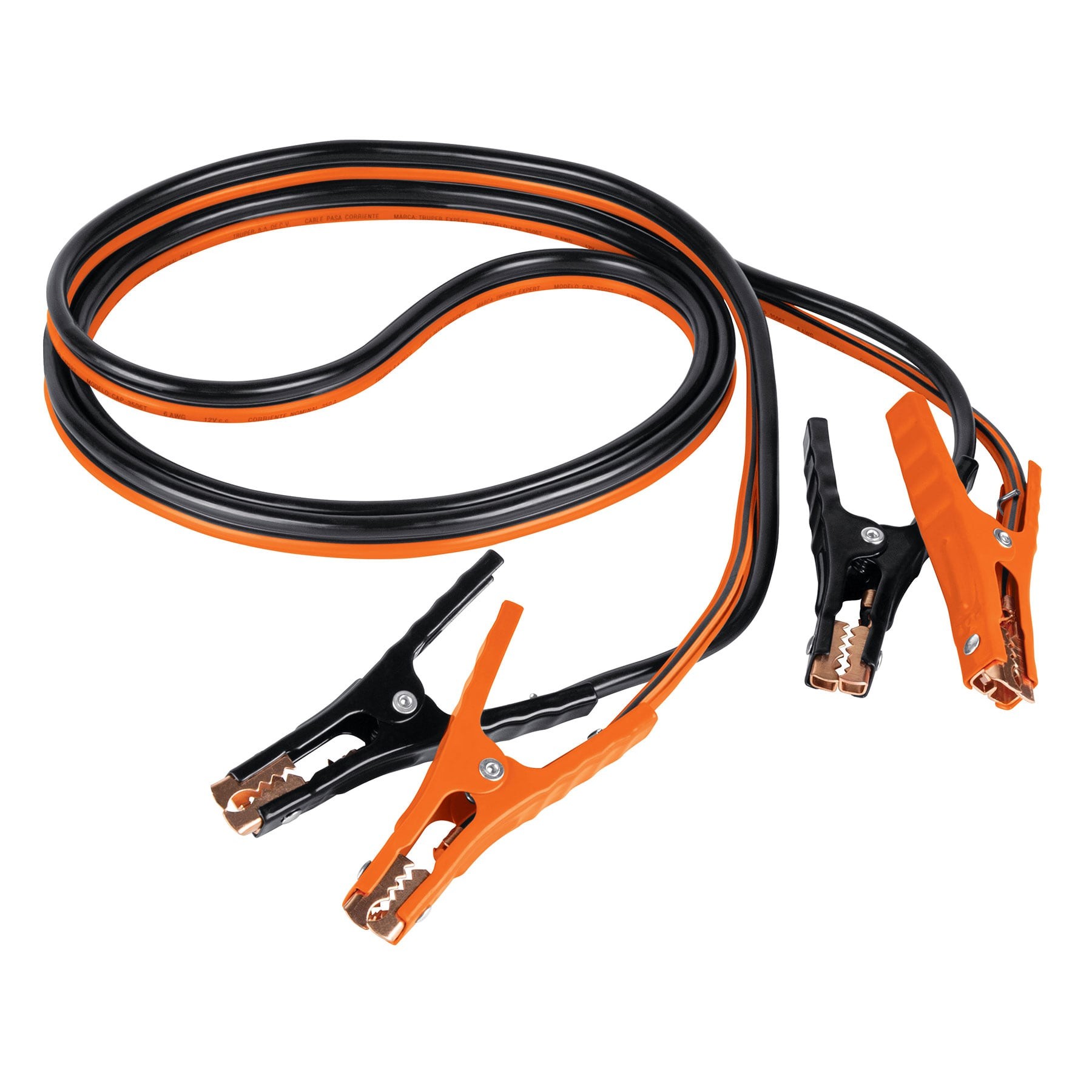 CABLES PASA CORRIENTE 3.5 M, 350 A, 6 AWG, CON FUNDA, TRUPER EXPERT 17544