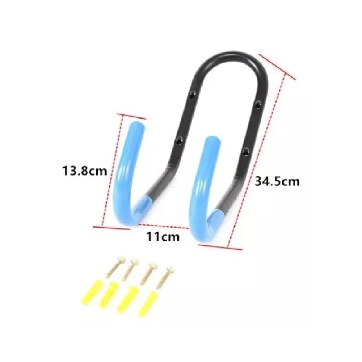 Gancho Soporte Doble Para Colgar Bicicletas A La Pared