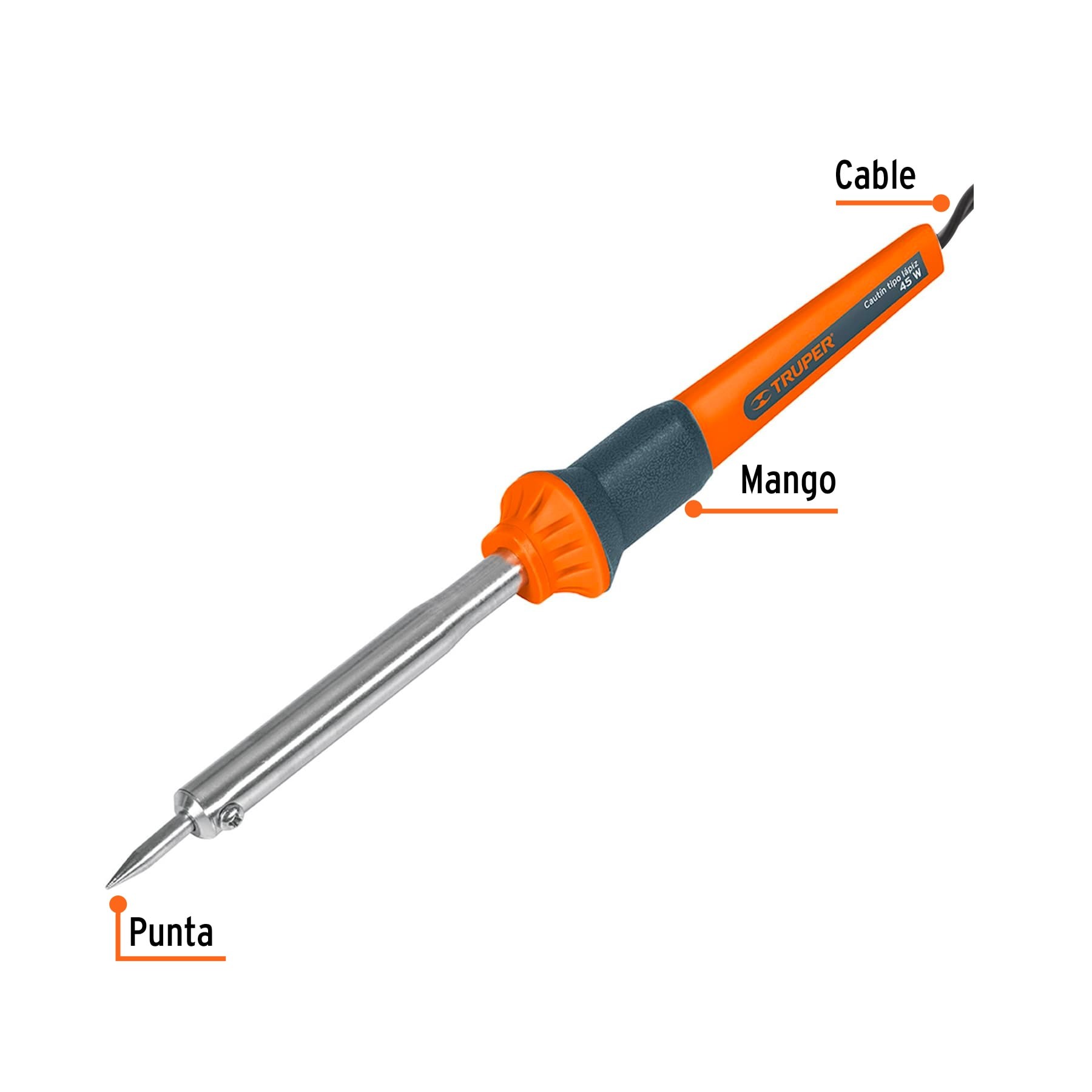 CAUTÍN 45 W TIPO LÁPIZ PARA TRABAJO MEDIO, TRUPER 17546
