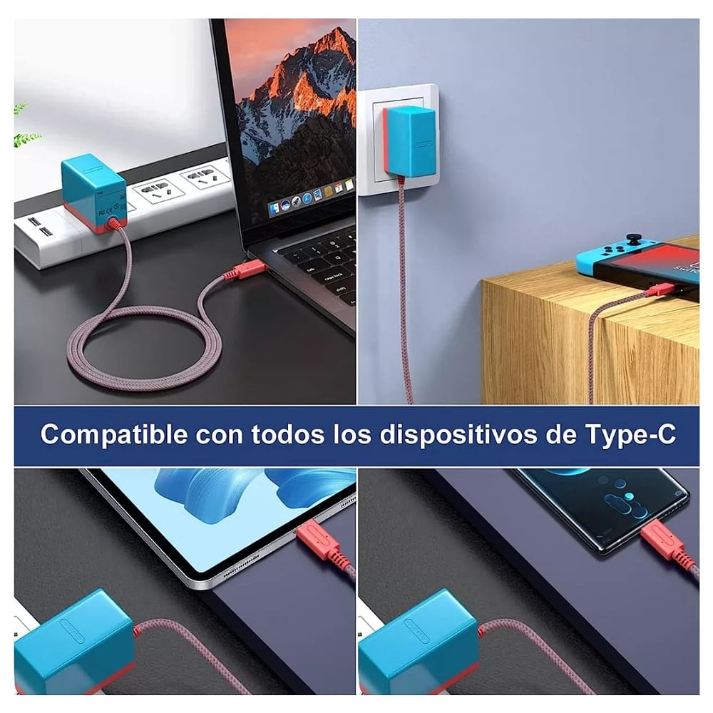 Cargador generico para Nintendo Switch 5v 1.5a/ 15v 2.6a Ac Adaptador