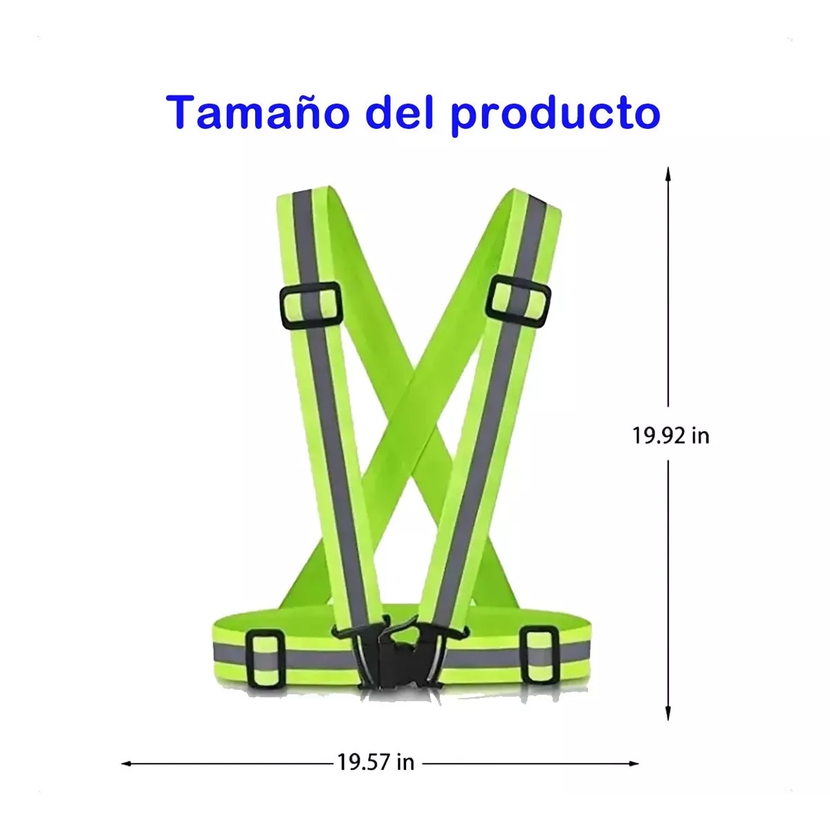 Set Chaleco Arnés Reflectante Para Motociclismo/ciclismo/4 Pcs