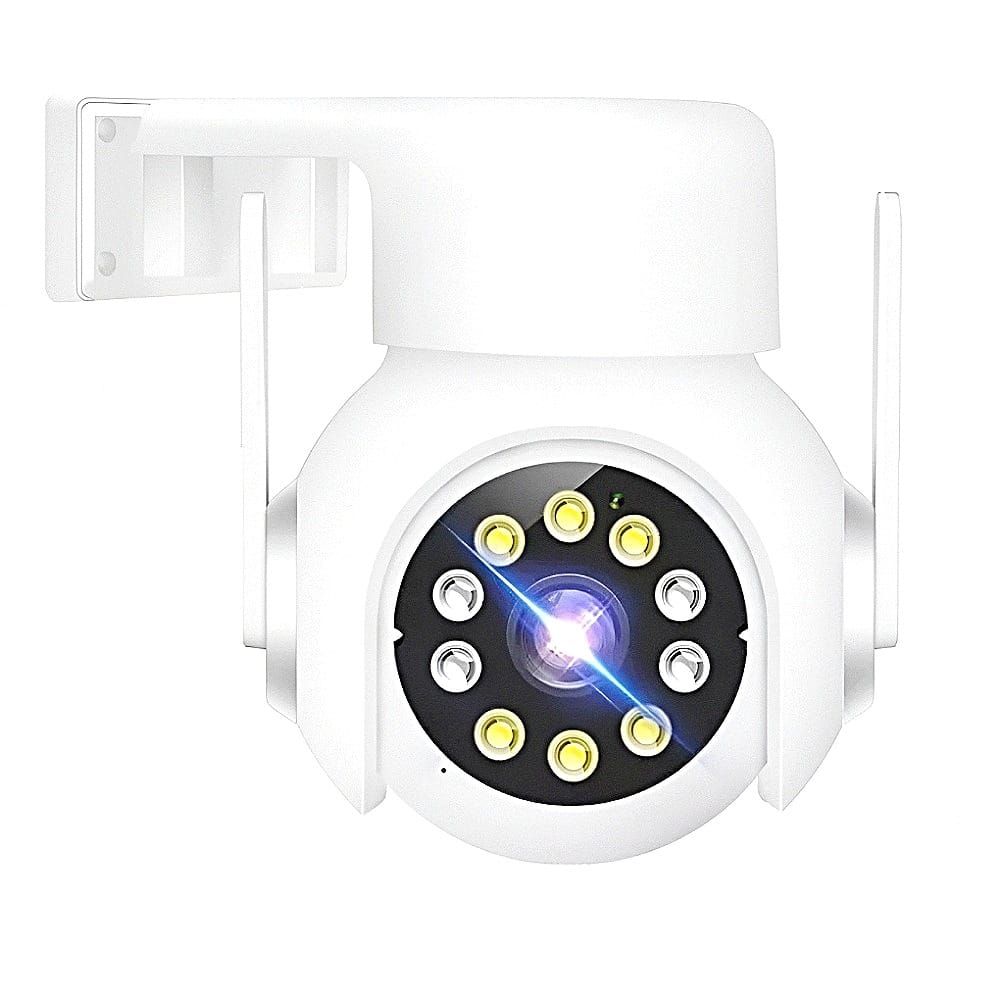 Cámara De Seguridad 2mp Full Hd Cámara Wifi Exterior Blanco