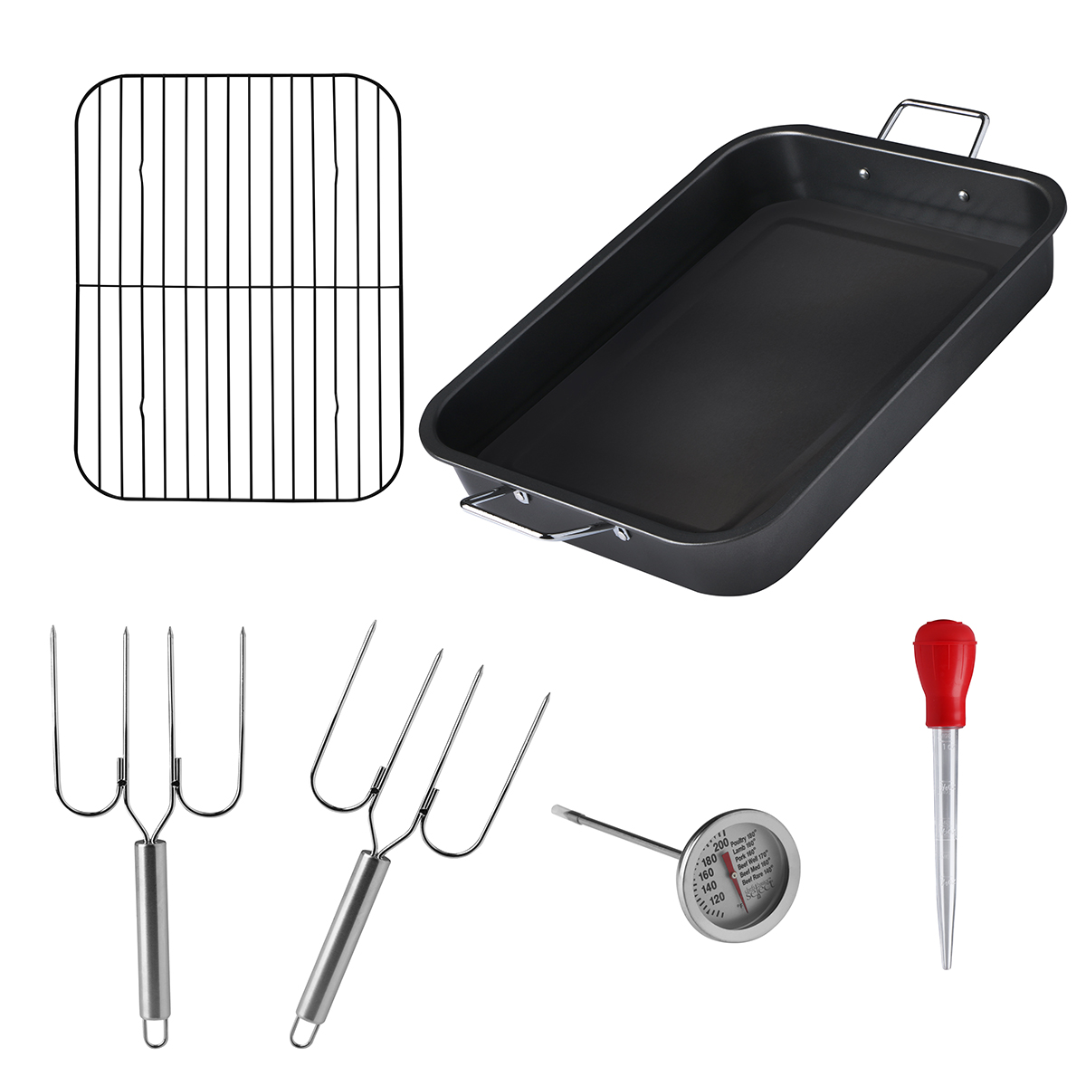 Pavera Acero Inoxidable Charola Para Hornear Con Rejilla 6pz