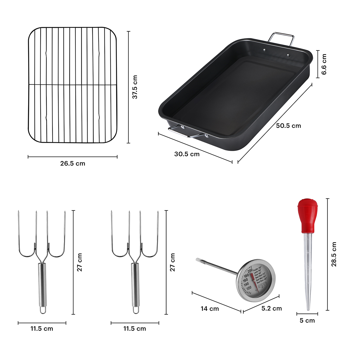 Pavera Acero Inoxidable Charola Para Hornear Con Rejilla 6pz