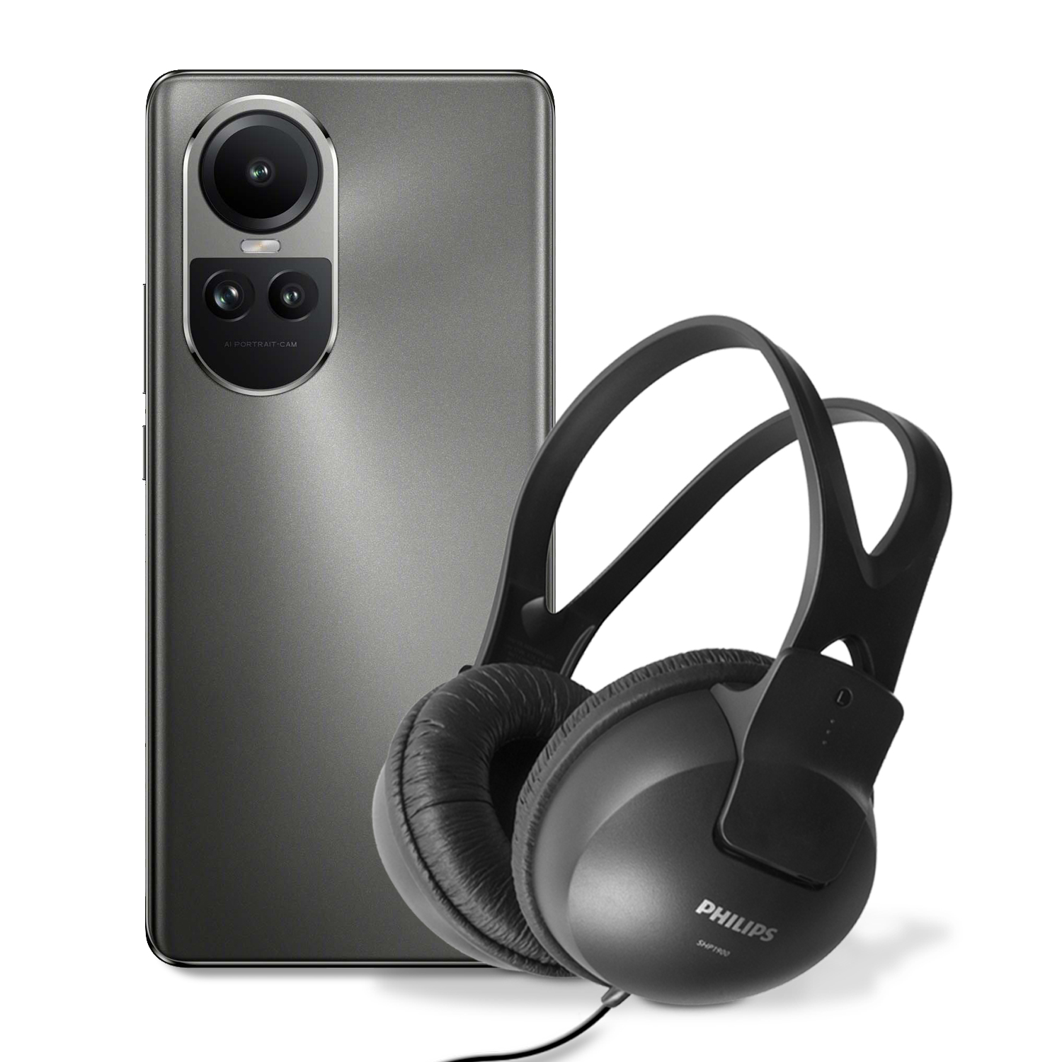 OPPO RENO 10 8GB 256GB 5G GRIS MÁS AUDIFONOS