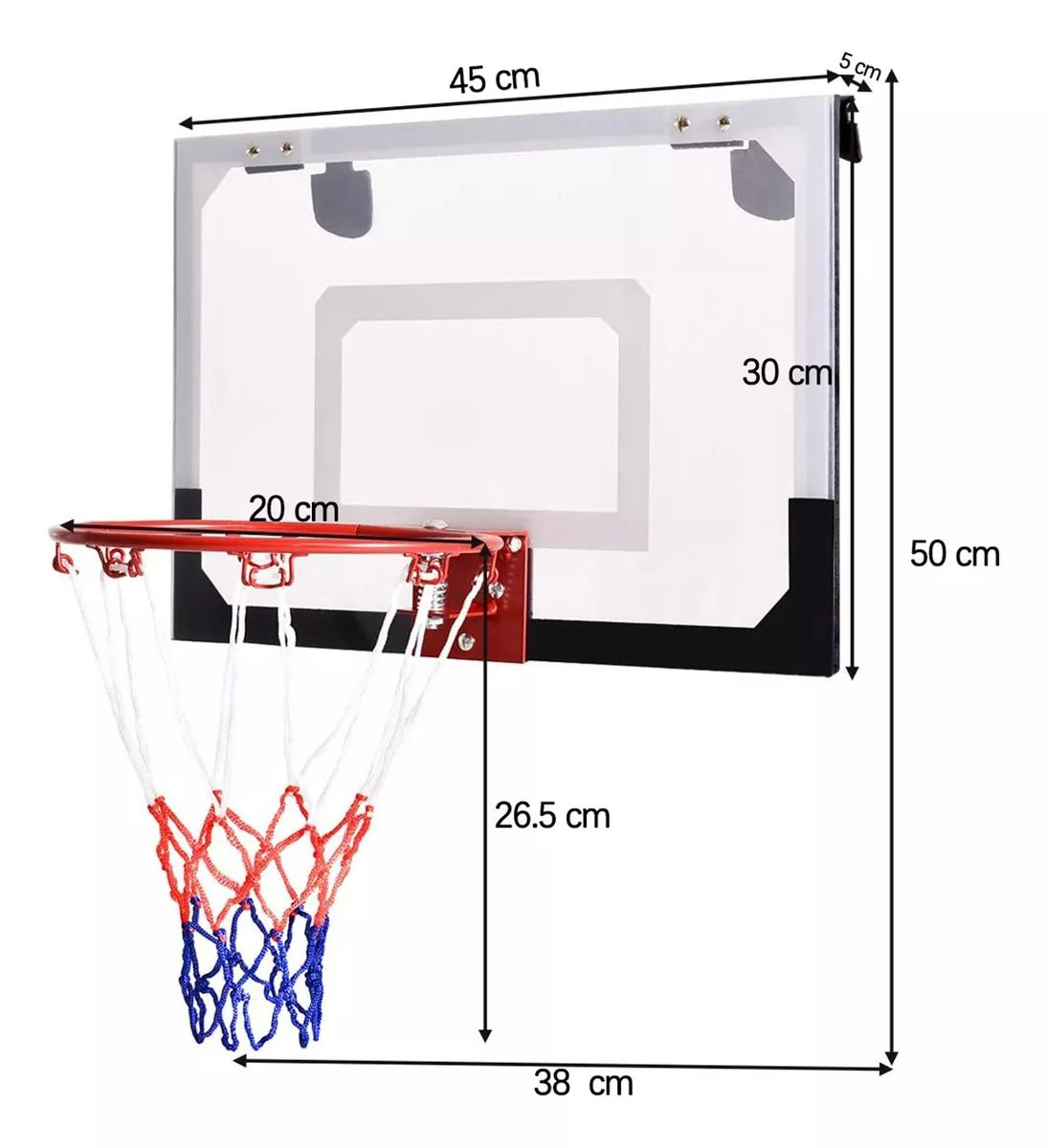 Canasta Tablero Básquetbol Baloncesto Infantil para Niños Juguetes