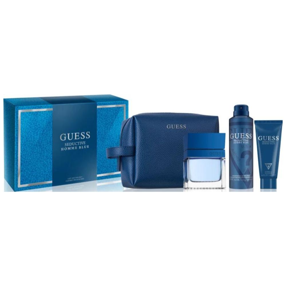 Set 4 Piezas Guess Seductive Homme Blue para Hombre EDT