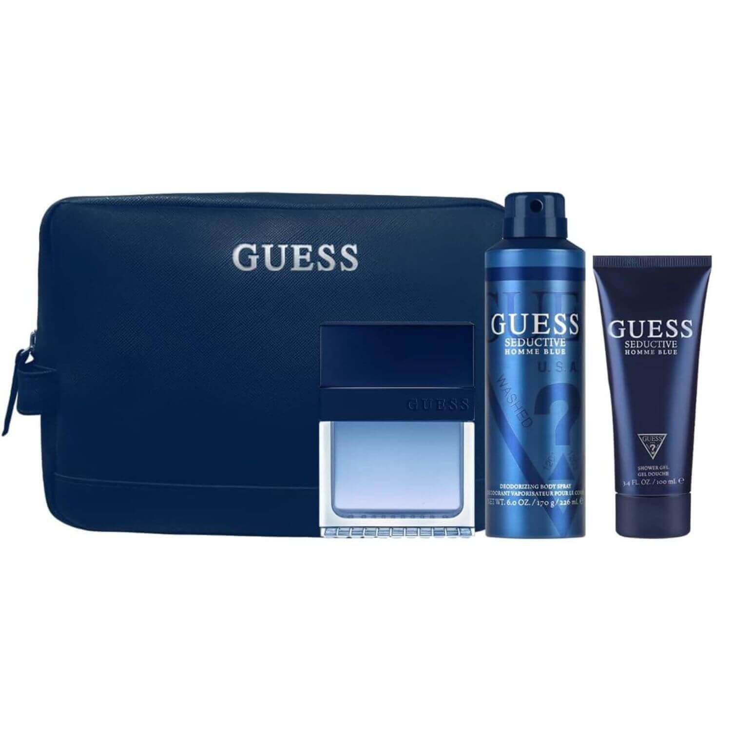 Set 4 Piezas Guess Seductive Homme Blue para Hombre EDT