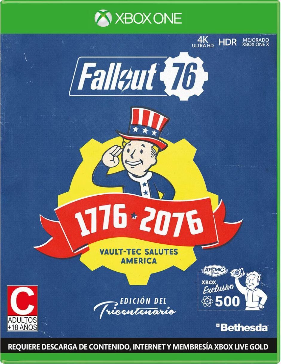 Fallout 76 - Xbox One Tricentennial Edition.